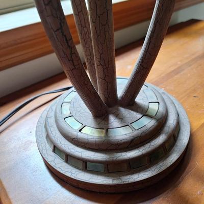 Stained glass styled table lamp