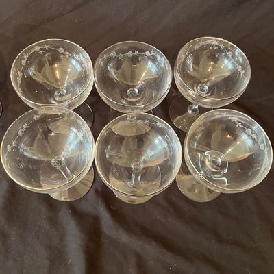 Fostoria Silver Rimmed Stemware (O-MG)