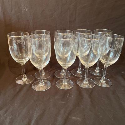 Fostoria Silver Rimmed Stemware (O-MG)