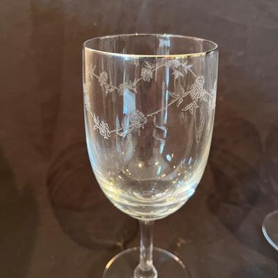 Fostoria Silver Rimmed Stemware (O-MG)