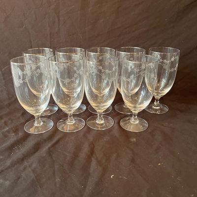 Fostoria Silver Rimmed Stemware (O-MG)
