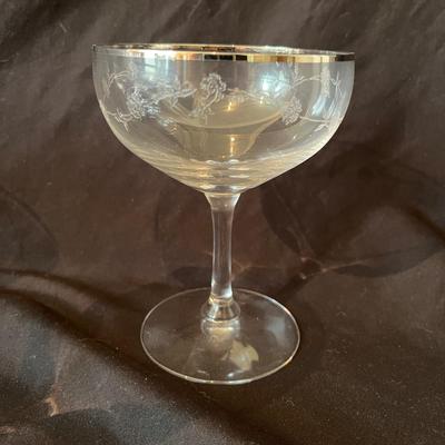 Fostoria Silver Rimmed Stemware (O-MG)