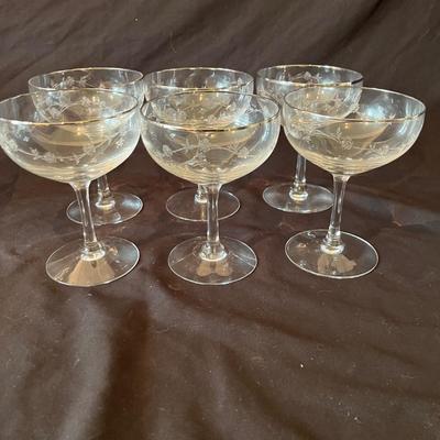 Fostoria Silver Rimmed Stemware (O-MG)