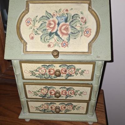 Handpainted Jewelry Box
