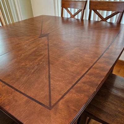 Tall Boy Dining Table with Six Chairs (DR-JS)