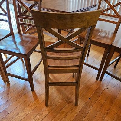 Tall Boy Dining Table with Six Chairs (DR-JS)