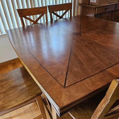 Tall Boy Dining Table with Six Chairs (DR-JS)