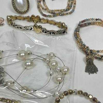 Large Jewelry Lot - Bracelets, Rings, Necklace