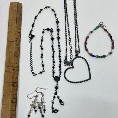 Jewelry Lot - 2 necklaces, Earrings, Bracelet