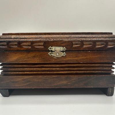 Vintage Wood Jewelry Box