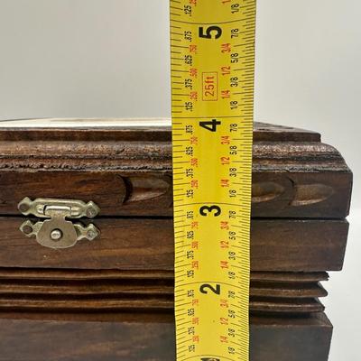 Vintage Wood Jewelry Box