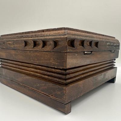 Vintage Wood Jewelry Box