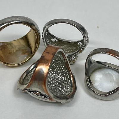 Jewelry Lot - 4 Vintage Rings