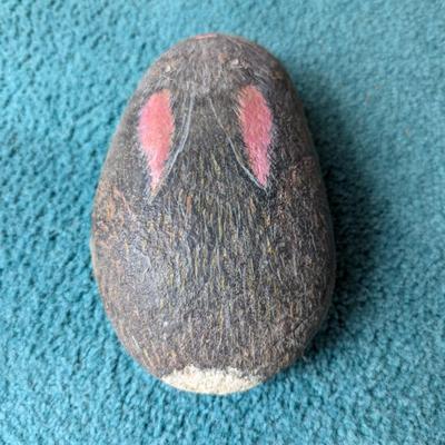 Hand Painted Bunny Rock