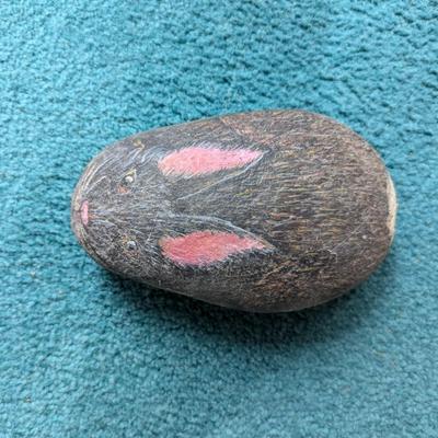 Hand Painted Bunny Rock