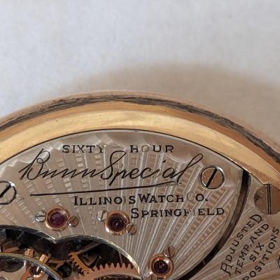Illinois Pocket Watch With Chain