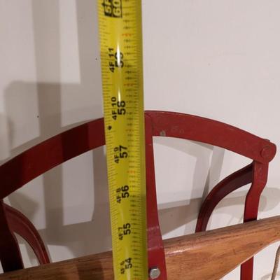 Metal/Wood Snow Sled