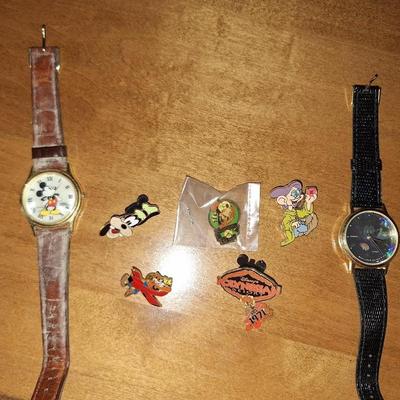 disney Pin and Watch Lot