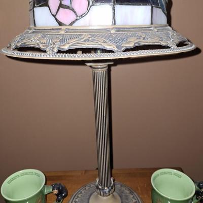 2 tiffany=styled lamps