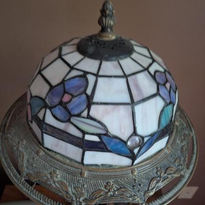 2 tiffany=styled lamps