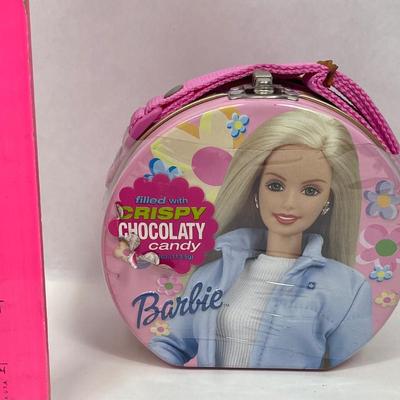 Barbie small case / snack box with expired candy inside
