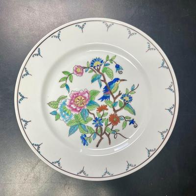 Decorative Plate Bird, Flowers, Branches