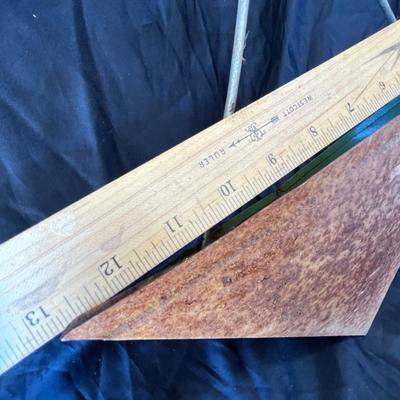 Antique advertising dust pan & broom