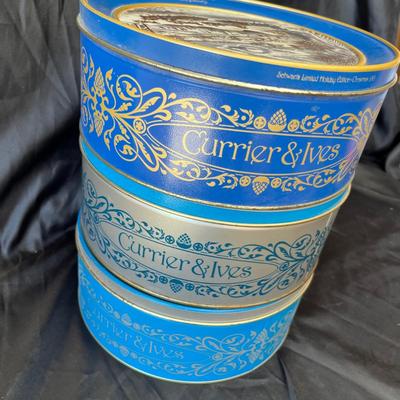 Currier & Ives tins