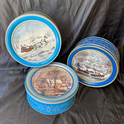 Currier & Ives tins