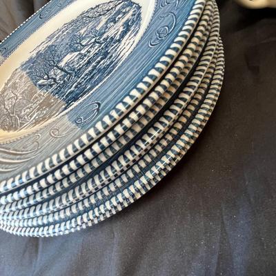 Currier & Ives by Royal Dish set