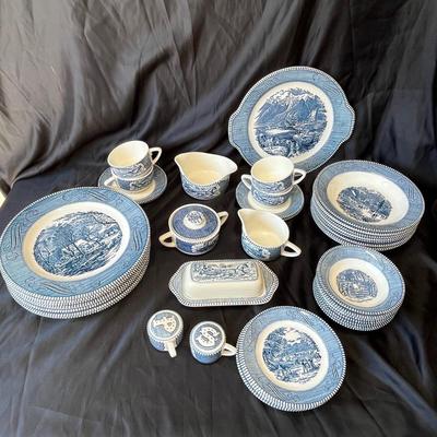 Currier & Ives by Royal Dish set