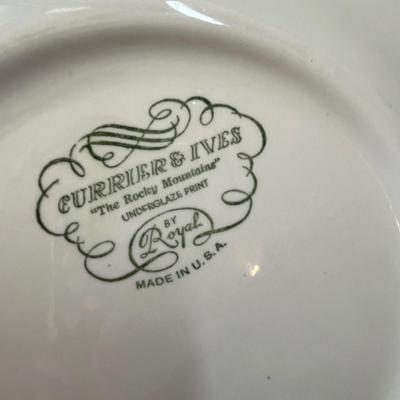 Currier & Ives by Royal Dish set