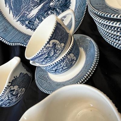 Currier & Ives by Royal Dish set