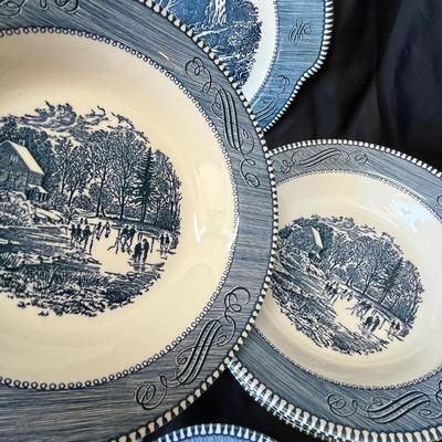 Currier & Ives by Royal Dish set