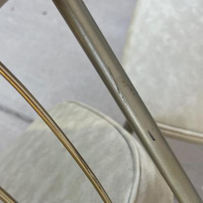 2 Brass kitchen chairs