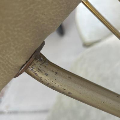 2 Brass kitchen chairs