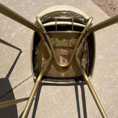 Brass colored kitchen chairs