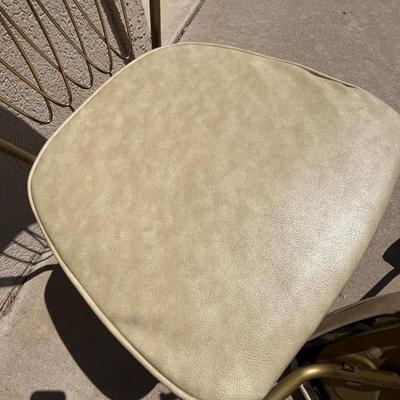 Brass colored kitchen chairs