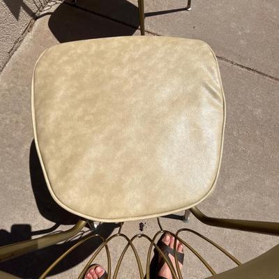 Brass colored kitchen chairs