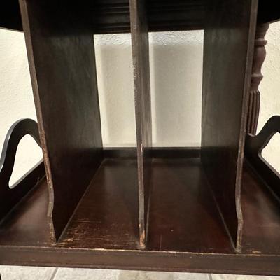 Vintage Record/Magazine Rack Side Table