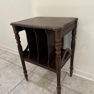 Vintage Record/Magazine Rack Side Table
