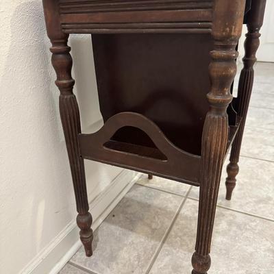 Vintage Record/Magazine Rack Side Table
