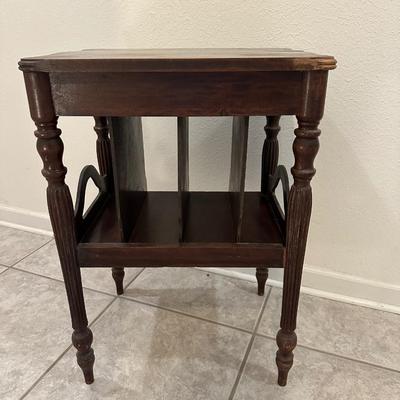 Vintage Record/Magazine Rack Side Table