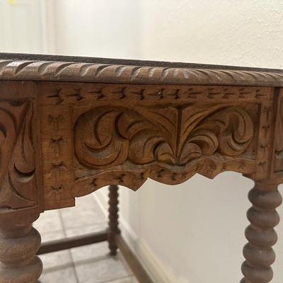 Vintage Oak Hall Table (See Description)