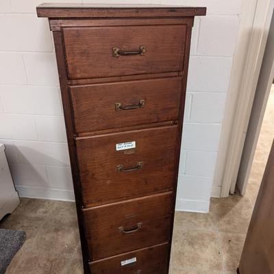 Solid Wood File Cabinet
