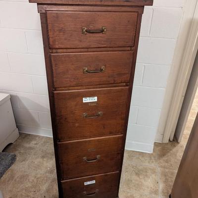 Solid Wood File Cabinet