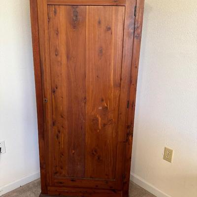 Vintage Cedar Wardrobe Armoire