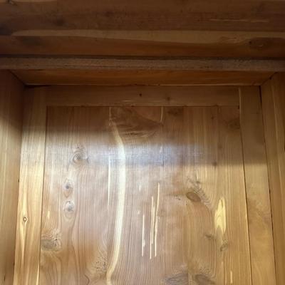 Vintage Cedar Wardrobe Armoire