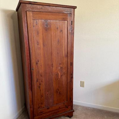 Vintage Cedar Wardrobe Armoire