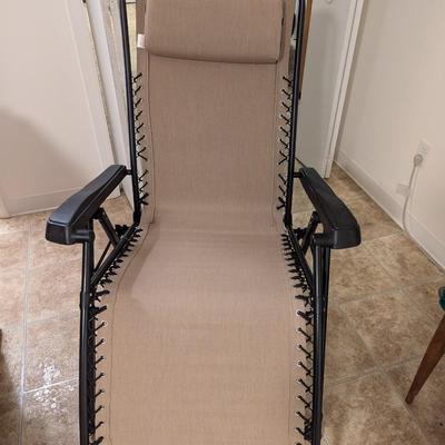 Set of Two Matching Zero Gravity Multi=Position Reclining Lounge Chairs